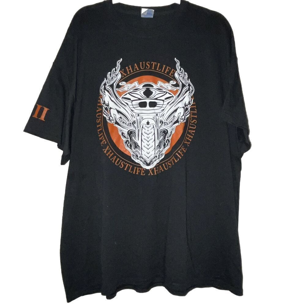 Xhaust Life T Shirt 2X Motorcycle Biker‎